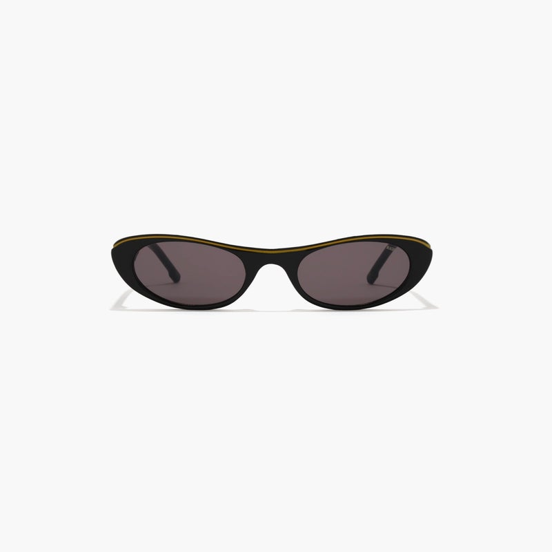 Blackout Black Oval Sunglasses for Women - Image 3